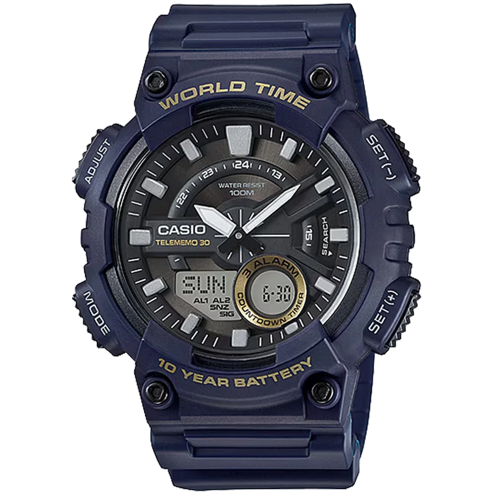 CASIO ANALOG-DIGITAL MENS WATCH AEQ-110W-2AVDF