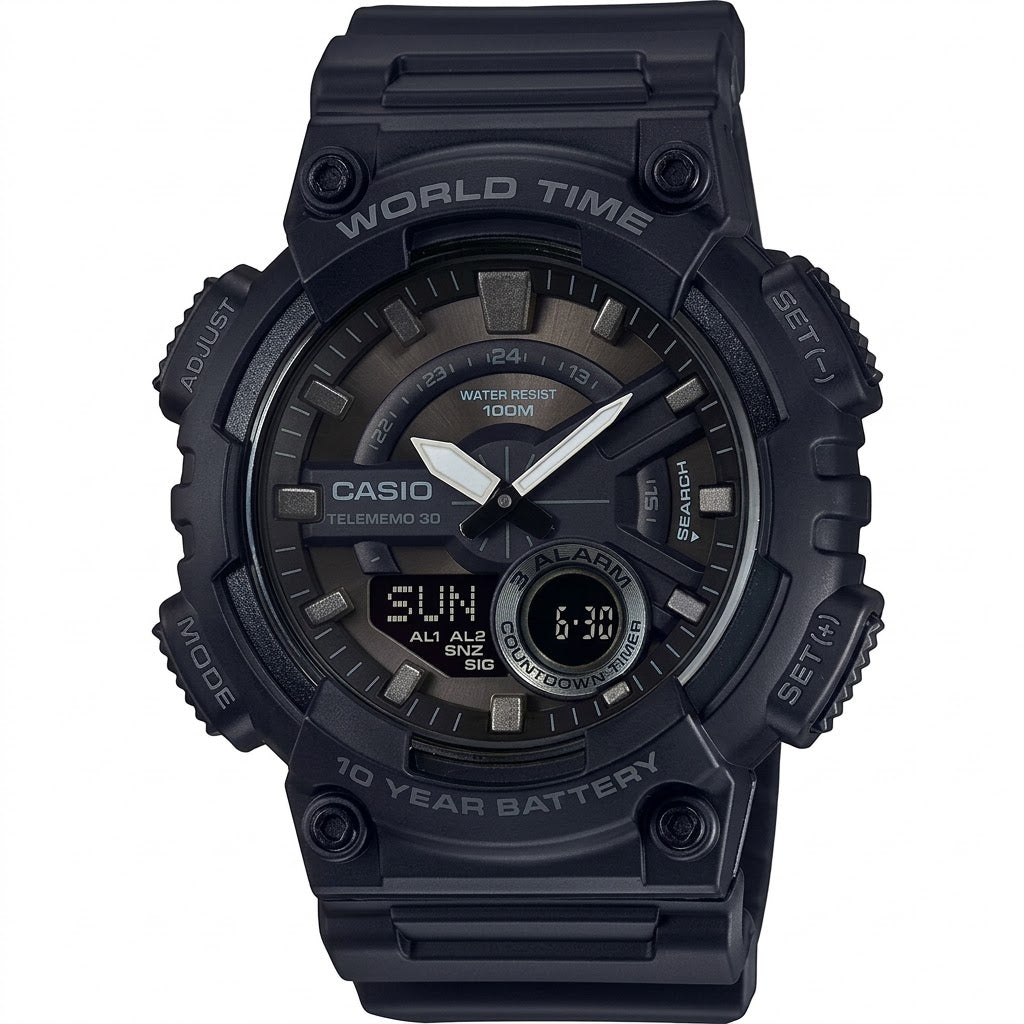 CASIO DIGITAL MEN WATCH AEQ-110W-1BVDF
