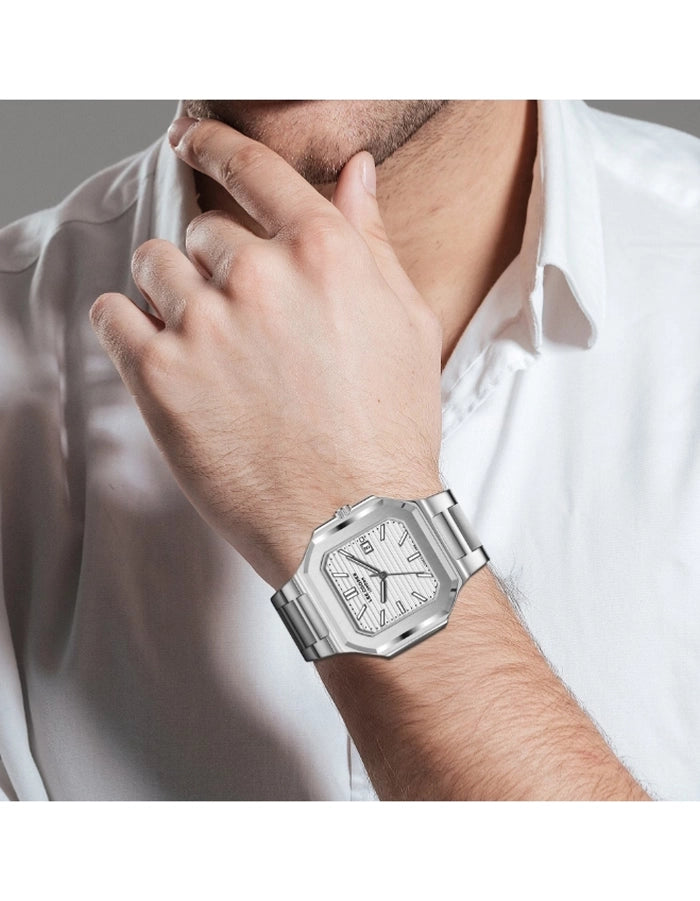 LEE COOPER Men's Analog SILVER Dial Watch LC08269.330
