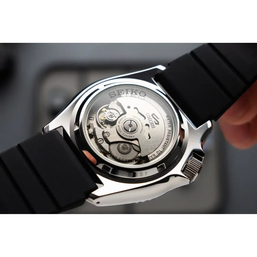 Seiko 5 Sports Orange Dial Rubber Men's Watch SRPL89K1