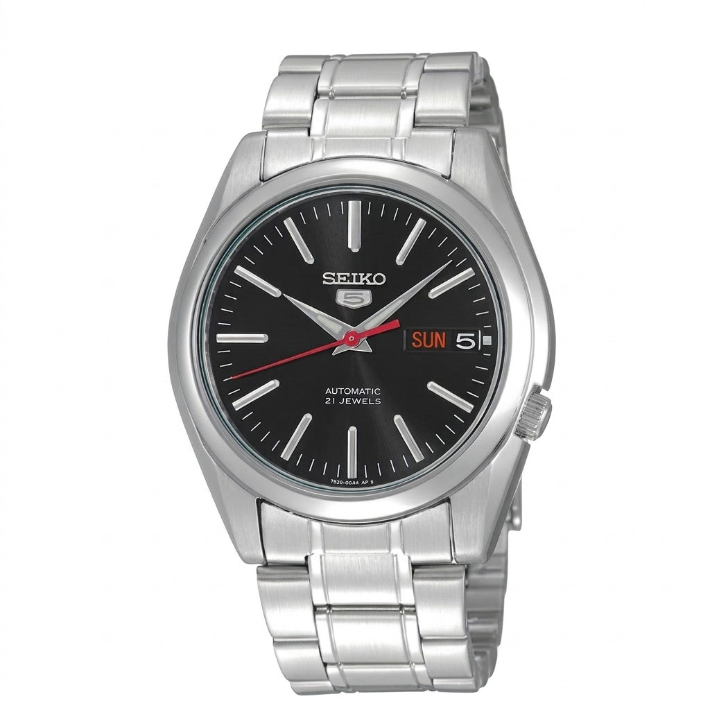 Seiko 5 Automatic Black Dial Men's Watch SNKL45J1