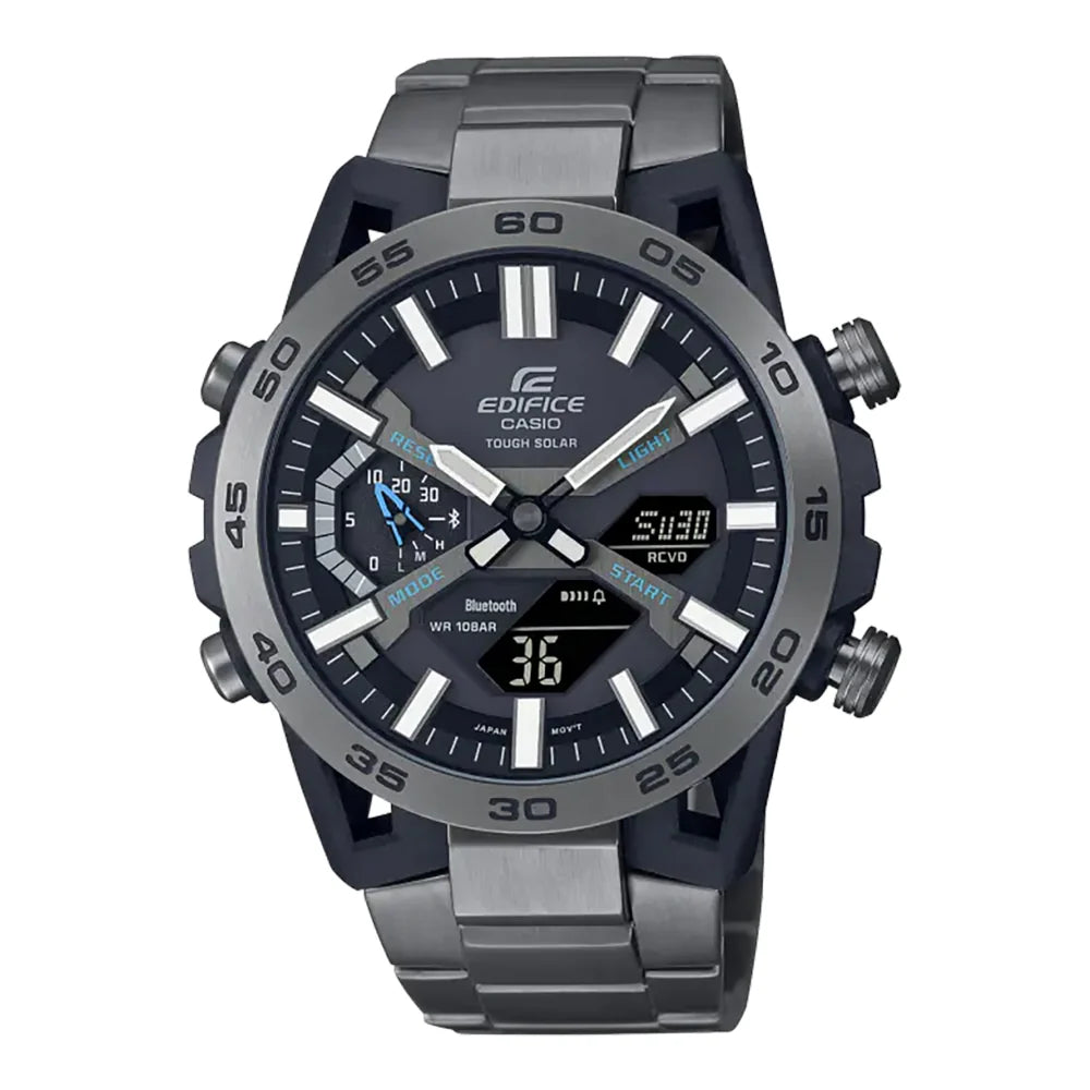 Casio Edifice Men's Analog Digital Tough Solar Watch ECB-2000DC-1ADF