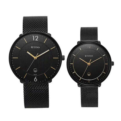 Titan Ladies Bandhan Black Dial Analog watch Couple 18492651NM01