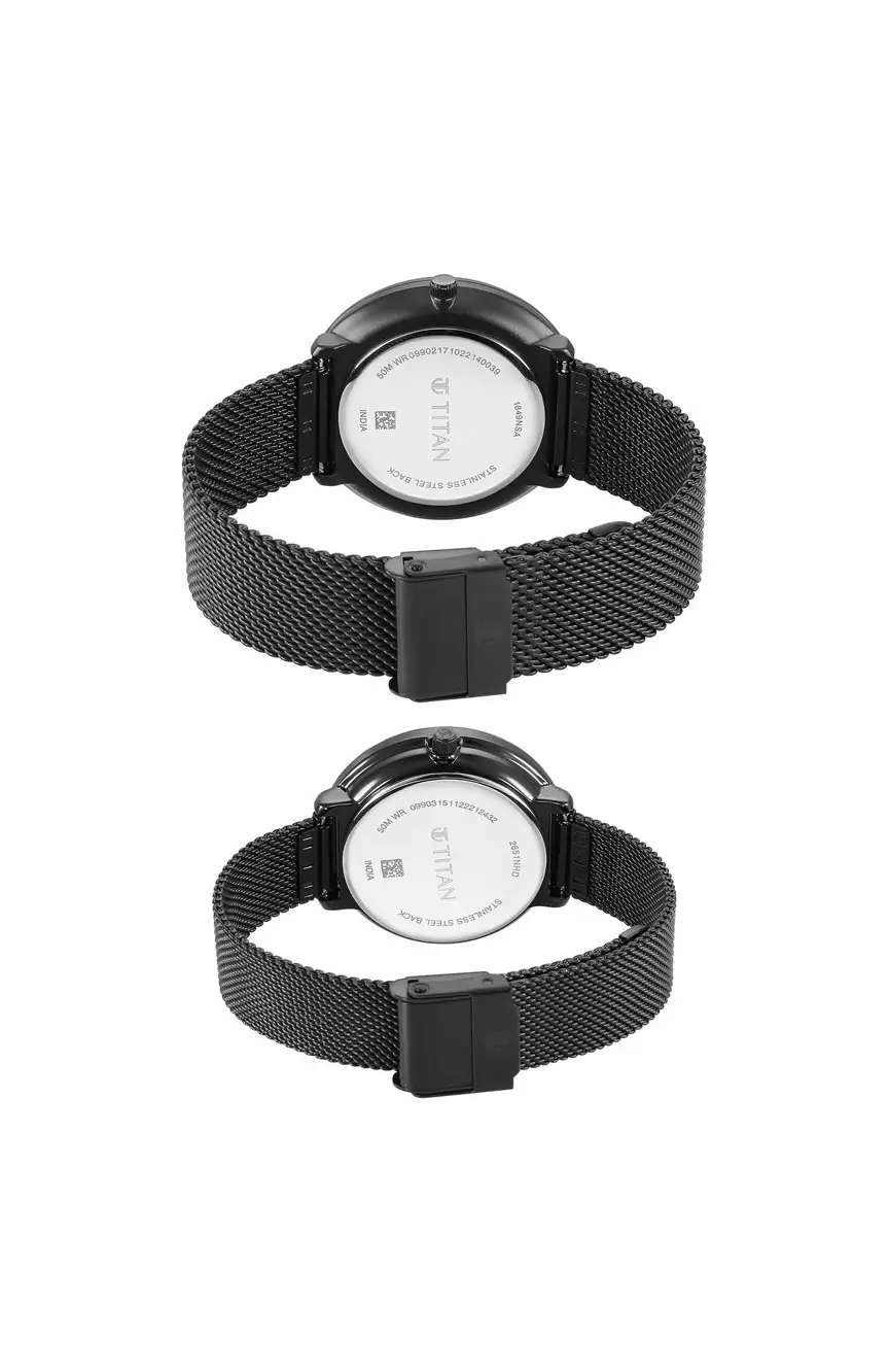 Titan Ladies Bandhan Black Dial Analog watch Couple 18492651NM01