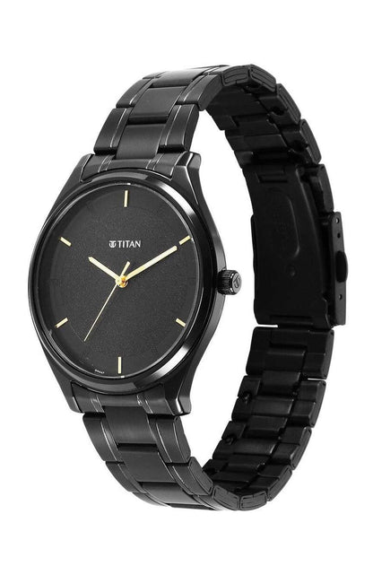 Titan Gents Quartz Analog Silver Dial Watch for Men 1802NM01