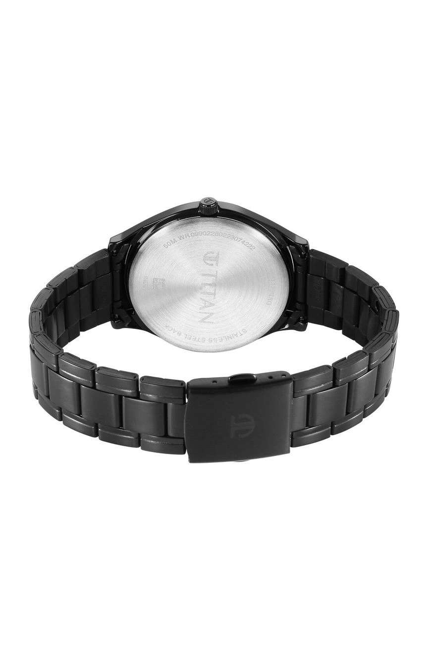 Titan Gents Quartz Analog Silver Dial Watch for Men 1802NM01