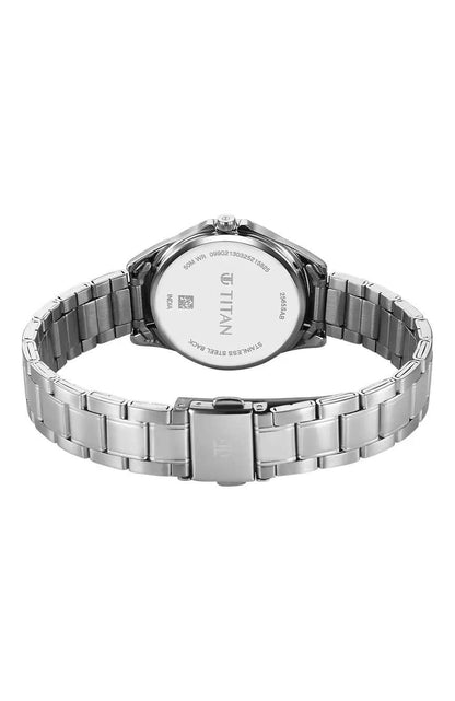 Titan Ladies Sparkle Silver Round Dial Women 2565SM01