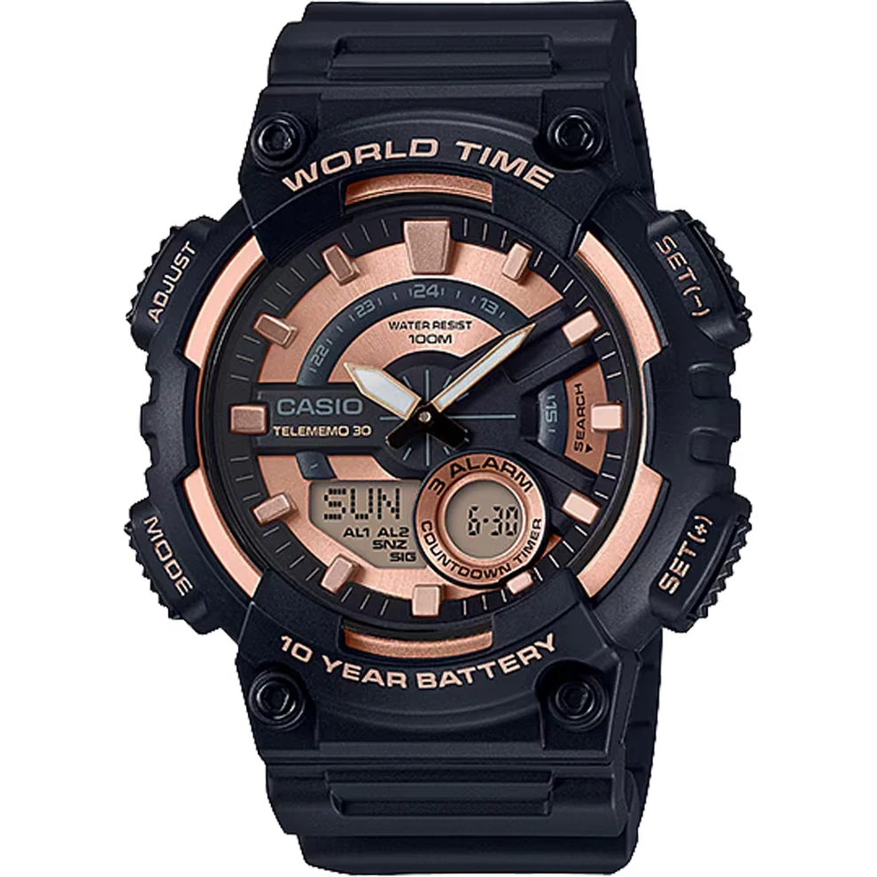 CASIO ANALOG-DIGITAL MENS WATCH AEQ-110W-1A3VDF