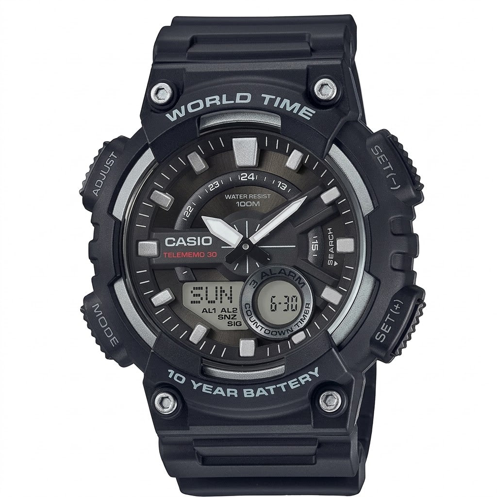 CASIO DIGITAL MEN WATCH AEQ-110W-1AVDF