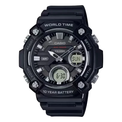 CASIO ANALOG-DIGITAL MENS WATCH AEQ-120W-1AVDF
