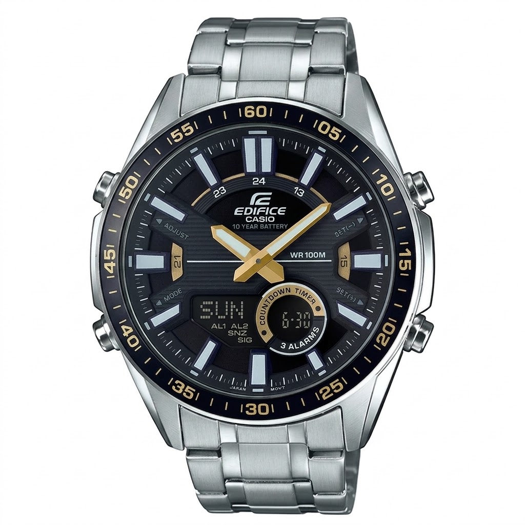 EDIFICE ANALOG-DIGITAL MEN WATCH EFV-C100D-1BVDF