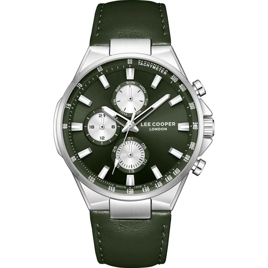 LEE COOPER Men's MULTIFUNCTION Dark Green Dial Watch LC08223.375