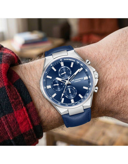 LEE COOPER Men's MULTIFUNCTION Dark Blue Dial Watch LC08223.399