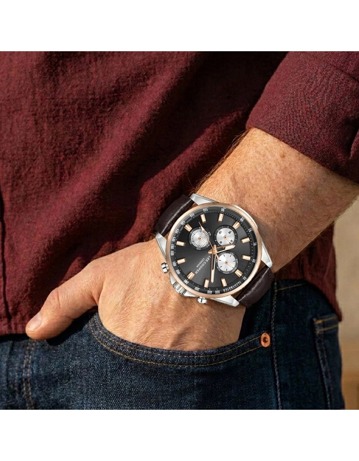 LEE COOPER Men's MULTIFUNCTION Gun Dial Watch LC08223.562