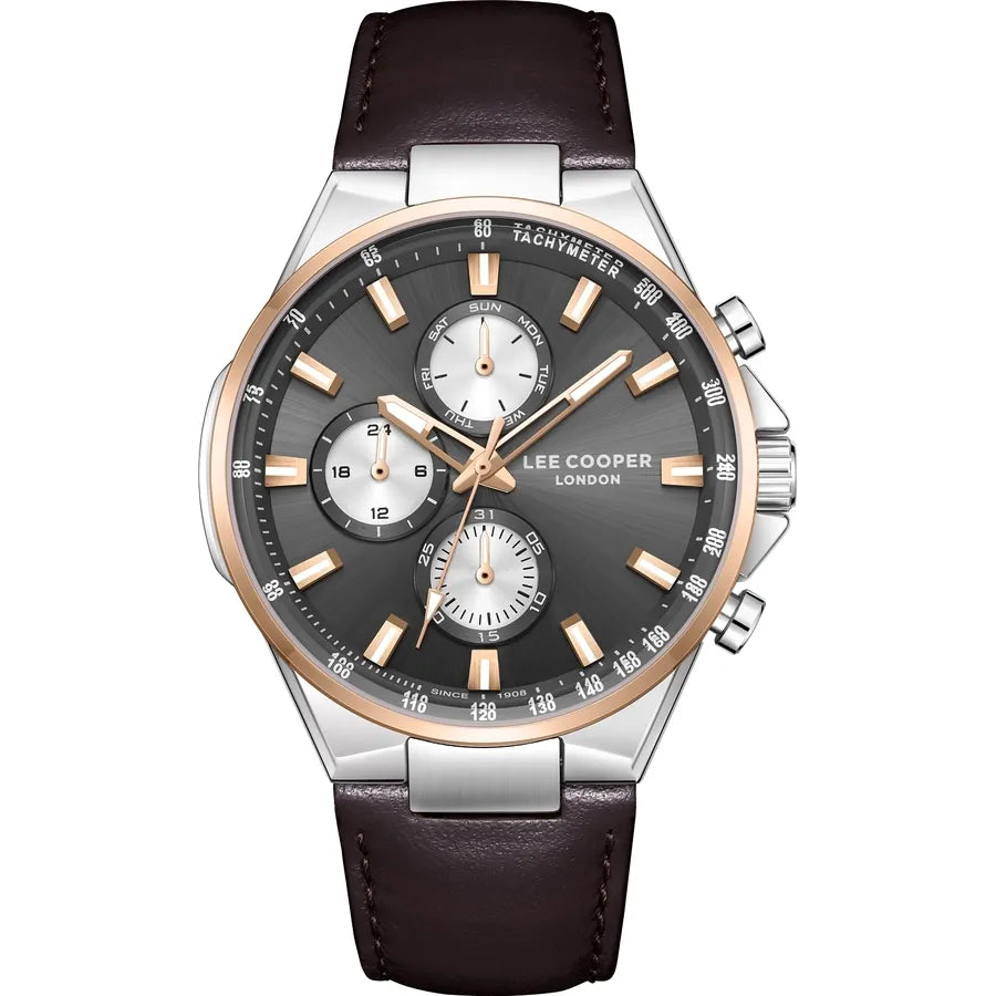 LEE COOPER Men's MULTIFUNCTION Gun Dial Watch LC08223.562