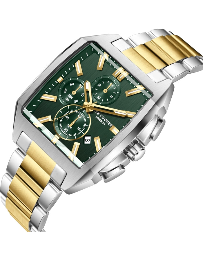 LEE COOPER Men's MULTIFUNCTION Dark Green Dial Watch LC08344.270