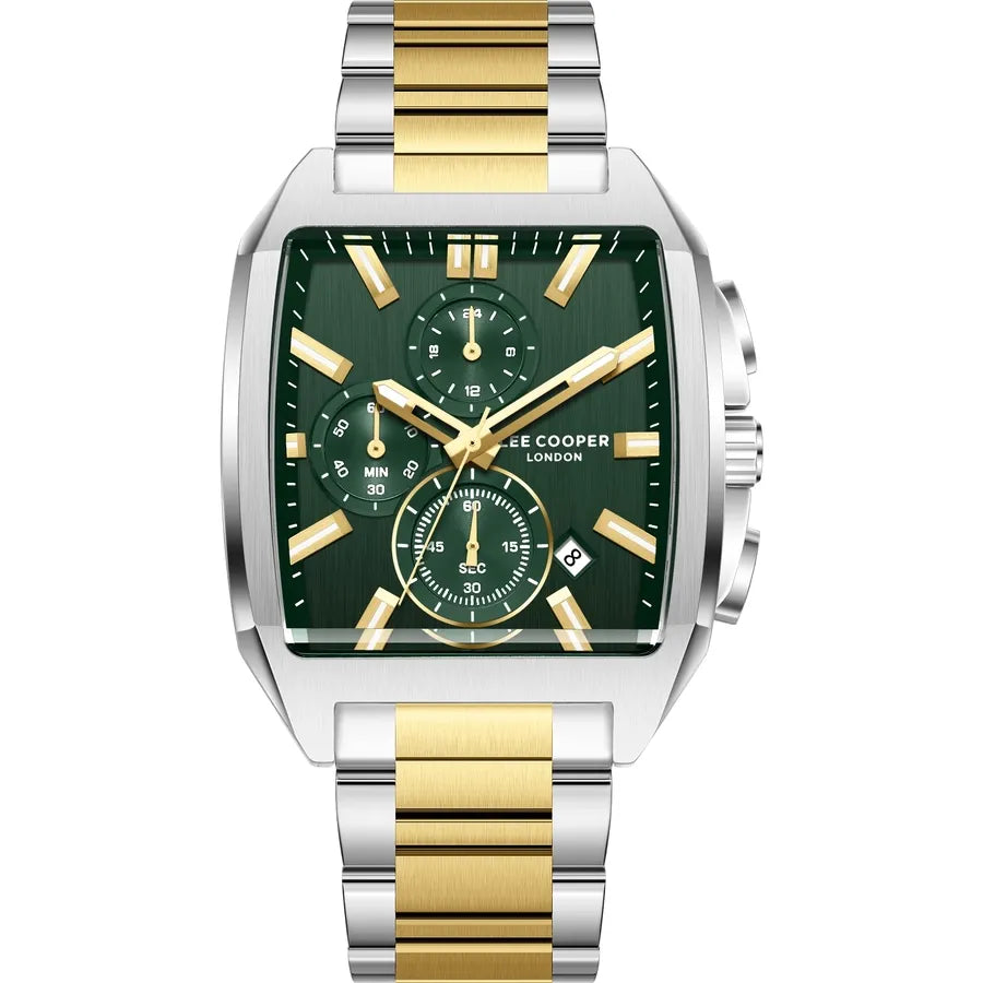 LEE COOPER Men's MULTIFUNCTION Dark Green Dial Watch LC08344.270