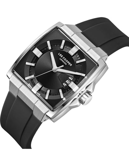 LEE COOPER Men's DATE Black Dial Watch LC08349.351