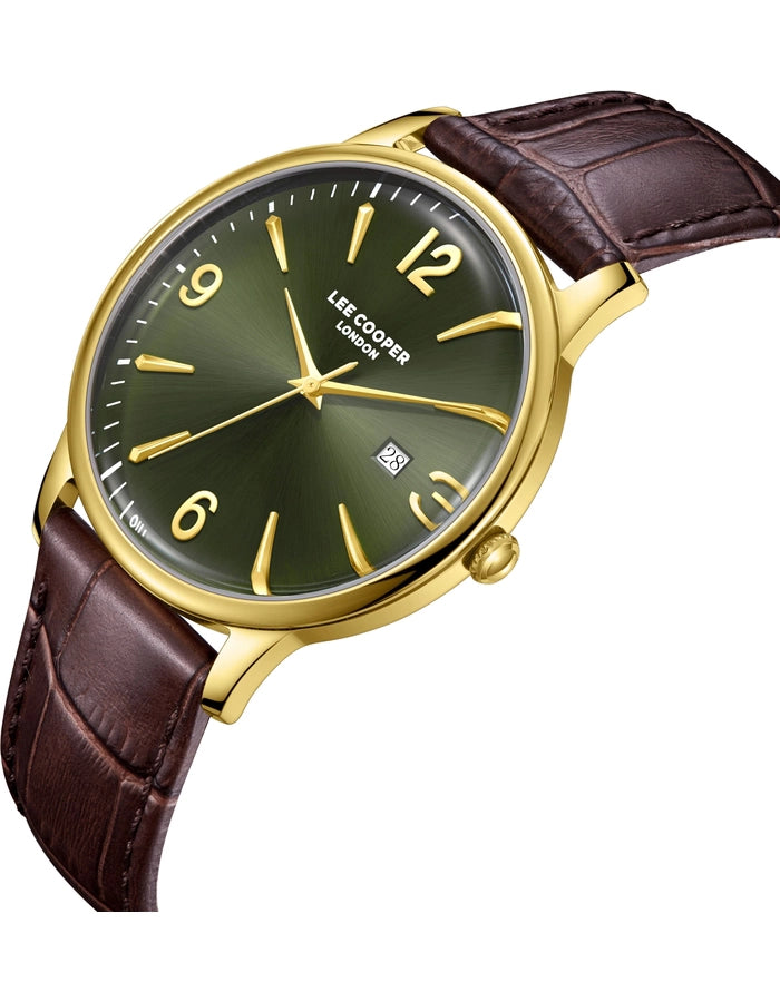 LEE COOPER Men's 3H Green Dial Watch LC08379.172