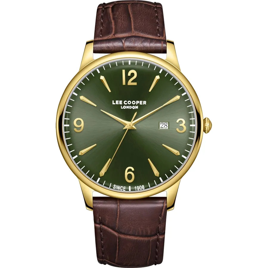 LEE COOPER Men's 3H Green Dial Watch LC08379.172