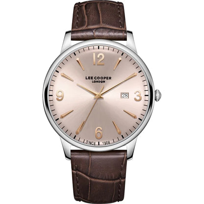 LEE COOPER Men's 3H Rose Gold Dial Watch LC08379.362