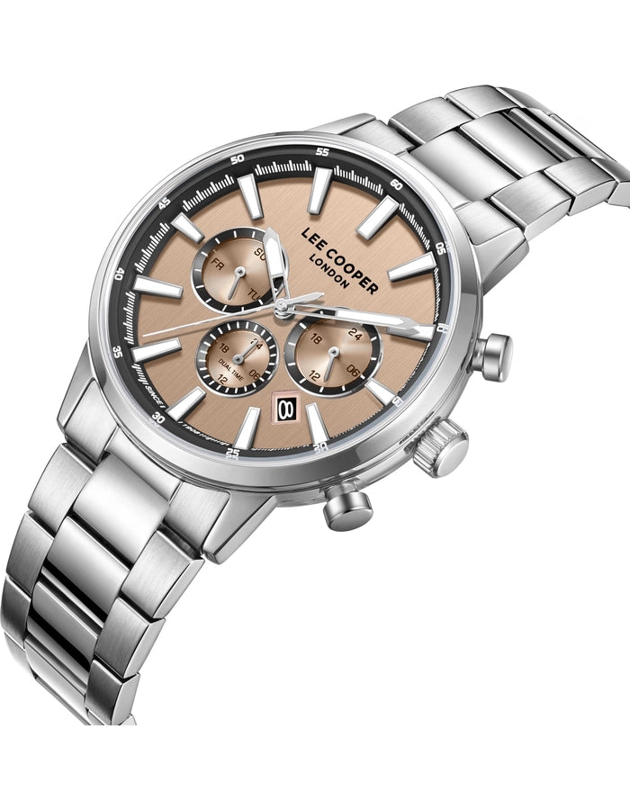 LEE COOPER Men's MULTIFUNCTION Rose Gold Dial Watch LC08382.301
