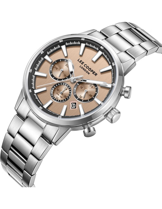 LEE COOPER Men's MULTIFUNCTION Rose Gold Dial Watch LC08382.301