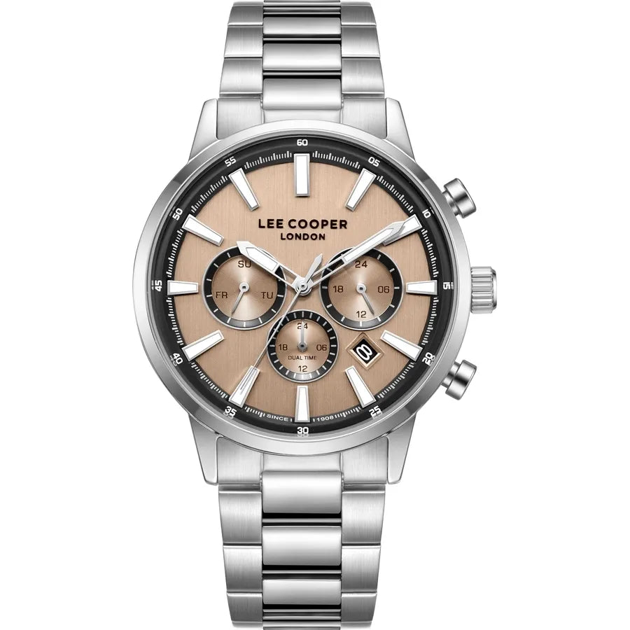 LEE COOPER Men's MULTIFUNCTION Rose Gold Dial Watch LC08382.301