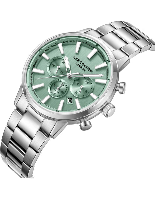 LEE COOPER Men's MULTIFUNCTION Green Dial Watch LC08382.370