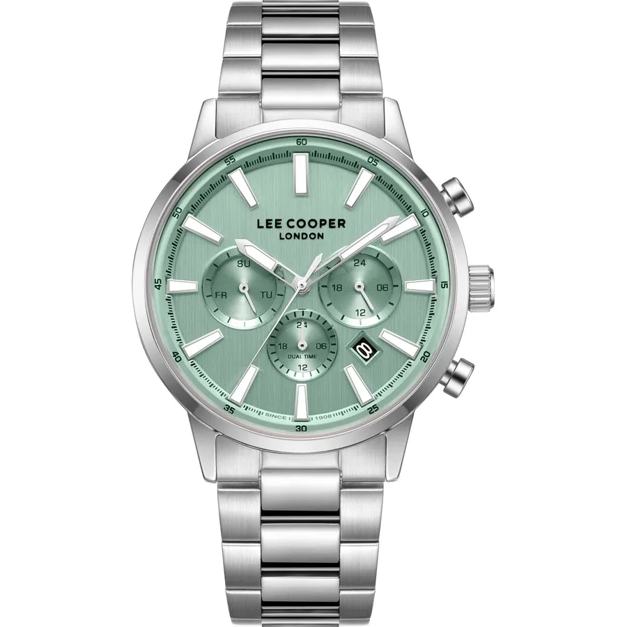LEE COOPER Men's MULTIFUNCTION Green Dial Watch LC08382.370