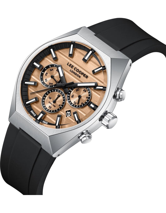LEE COOPER Men's MULTIFUNCTION Rose Gold Dial Watch LC08388.300
