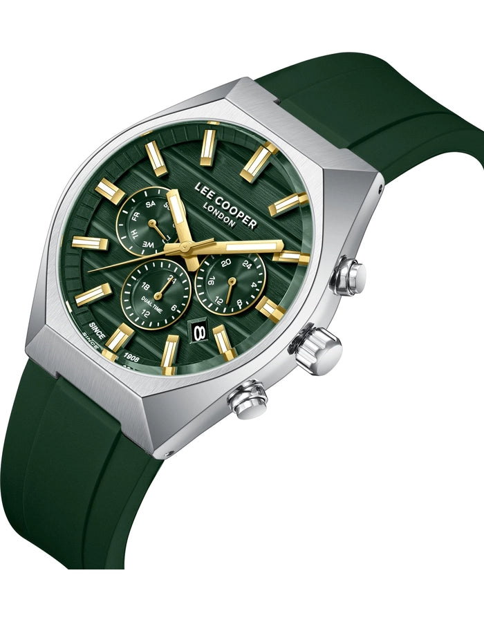 LEE COOPER Men's MULTIFUNCTION Dark Green Dial Watch LC08388.375