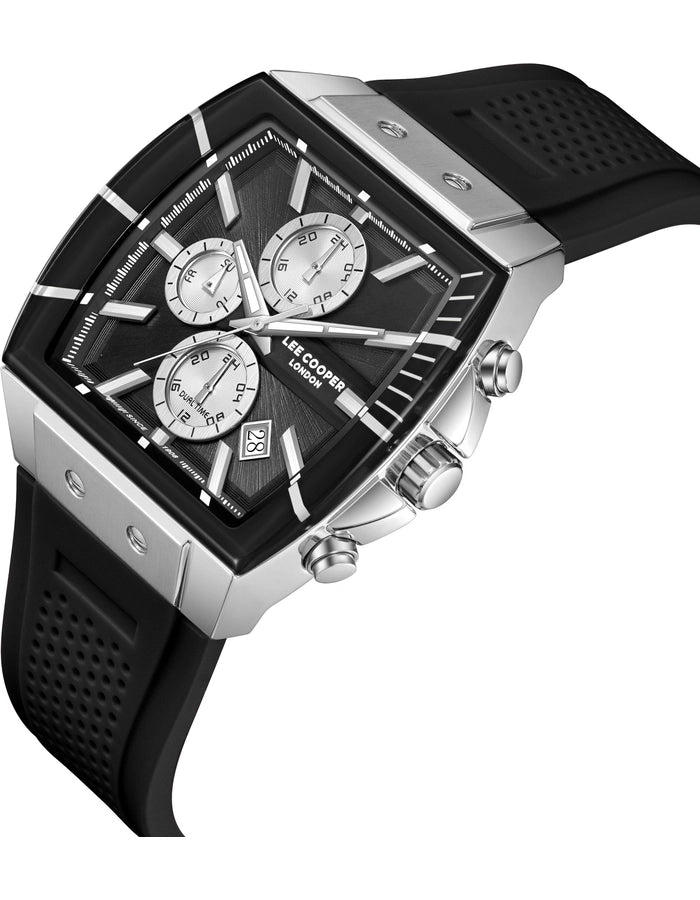 LEE COOPER Men's MULTIFUNCTION Black Dial Watch LC08399.351
