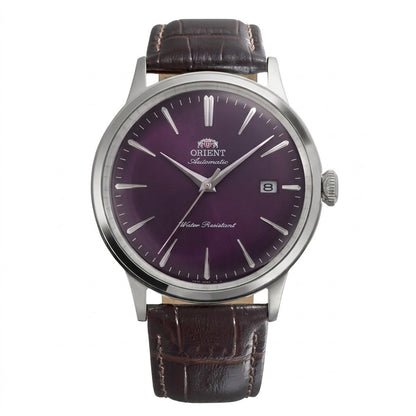 Orient Bambino Purple Dial Men's Watch RA-AC0032V