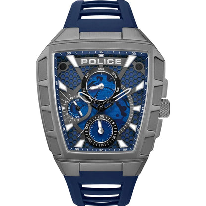 POLICE TOUGH GEAR Men's Analog Blue Dial Watch PEWGQ0056806