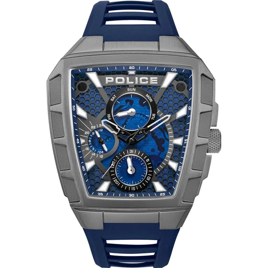 POLICE TOUGH GEAR Men's Analog Blue Dial Watch PEWGQ0056806