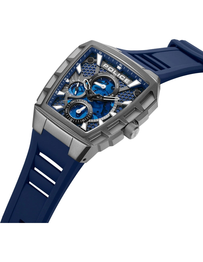 POLICE TOUGH GEAR Men's Analog Blue Dial Watch PEWGQ0056806