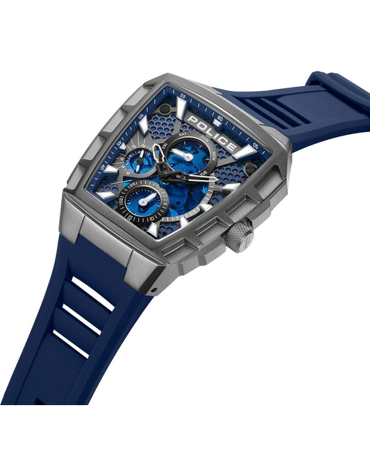 POLICE TOUGH GEAR Men's Analog Blue Dial Watch PEWGQ0056806
