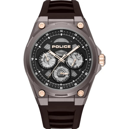 POLICE DOMINION Men's Analog Black Dial Watch PEWGQ0093801