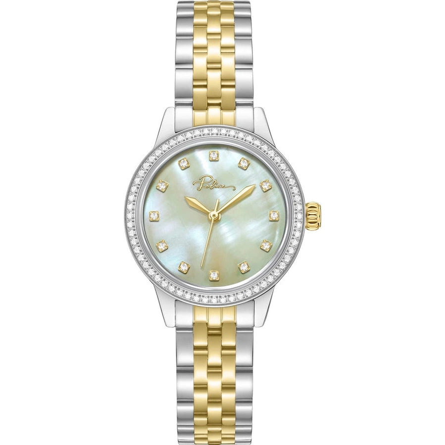 POLICE JEITA Women's Analog Light Champagne Dial Watch PEWLG2240801