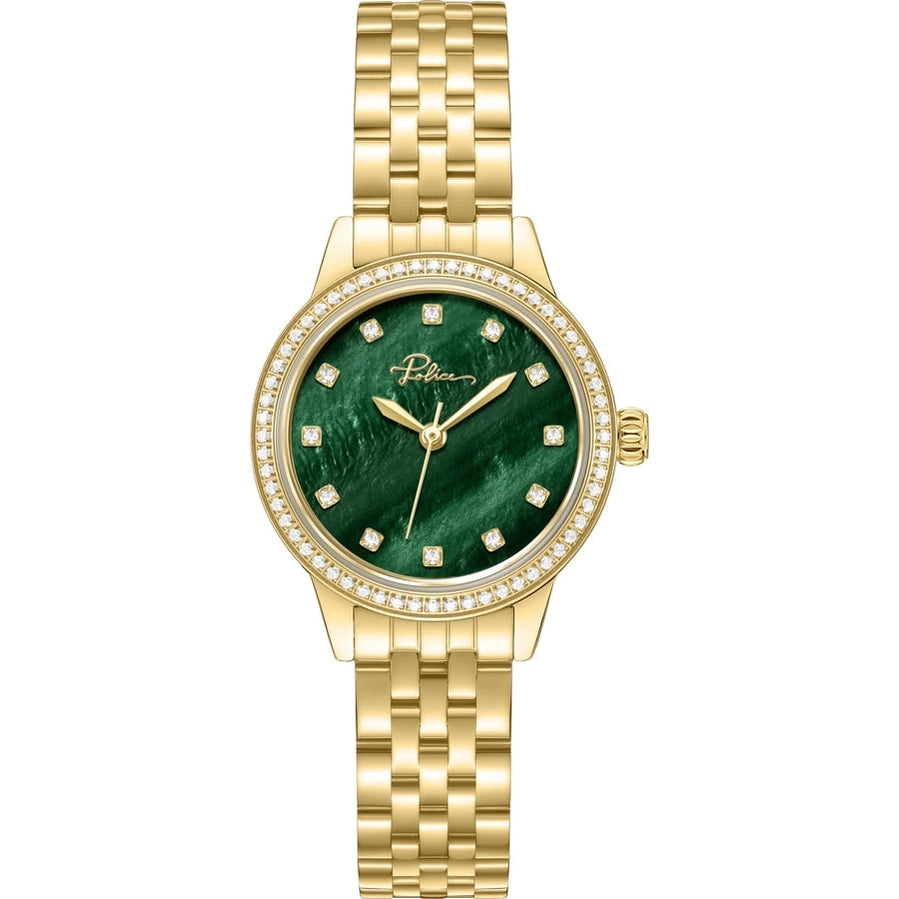 POLICE JEITA Women's Analog Green Dial Watch PEWLG2240803