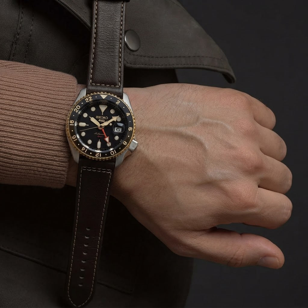 Seiko Men's New5Sports Automatic GMT SKX Watch SSK036K1