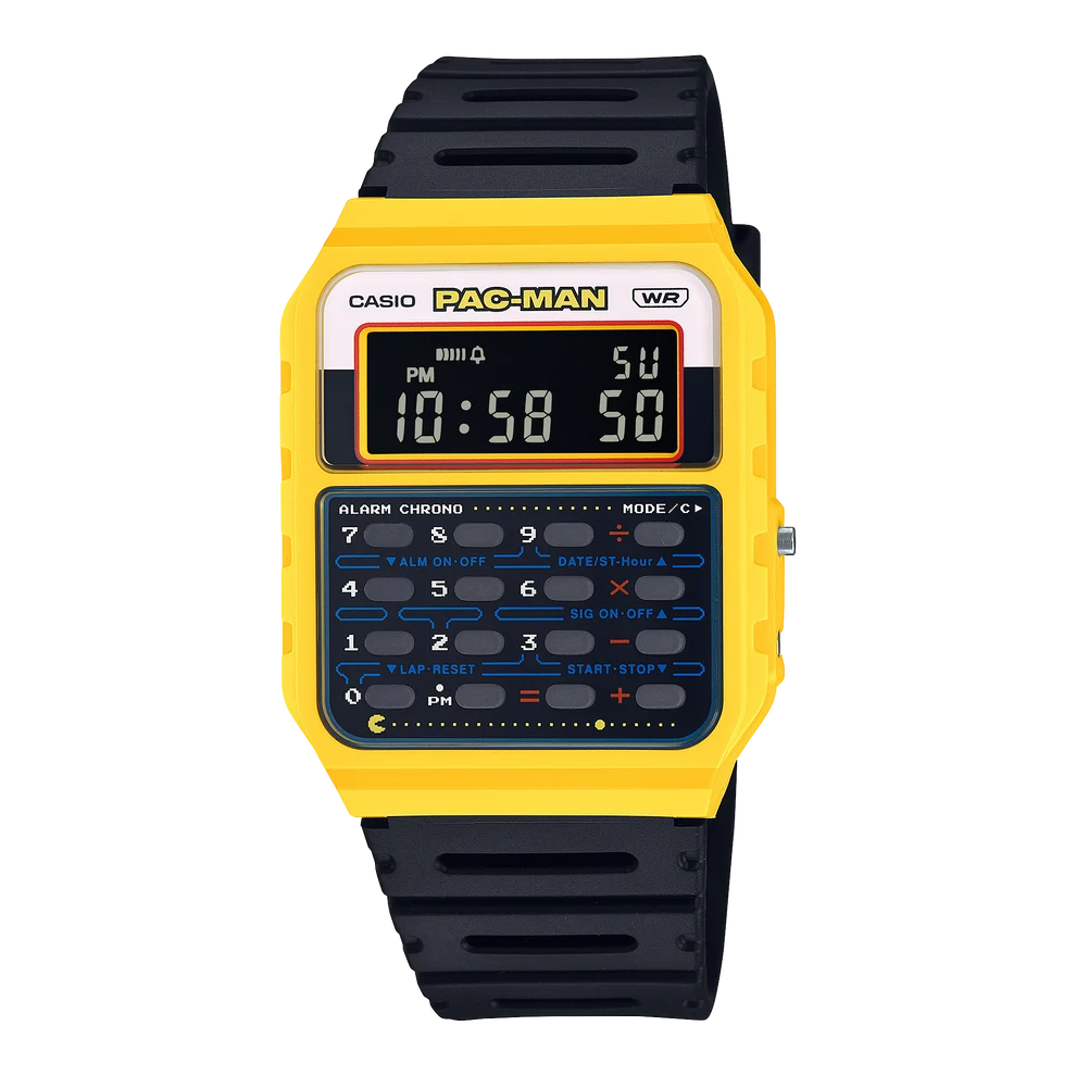 CASIO UNISEX PAC-MAN COLLABORATION MODEL CA-53WPC-1BDR