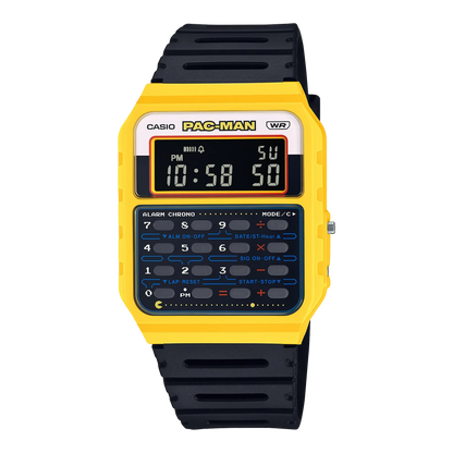 CASIO UNISEX PAC-MAN COLLABORATION MODEL CA-53WPC-1BDR