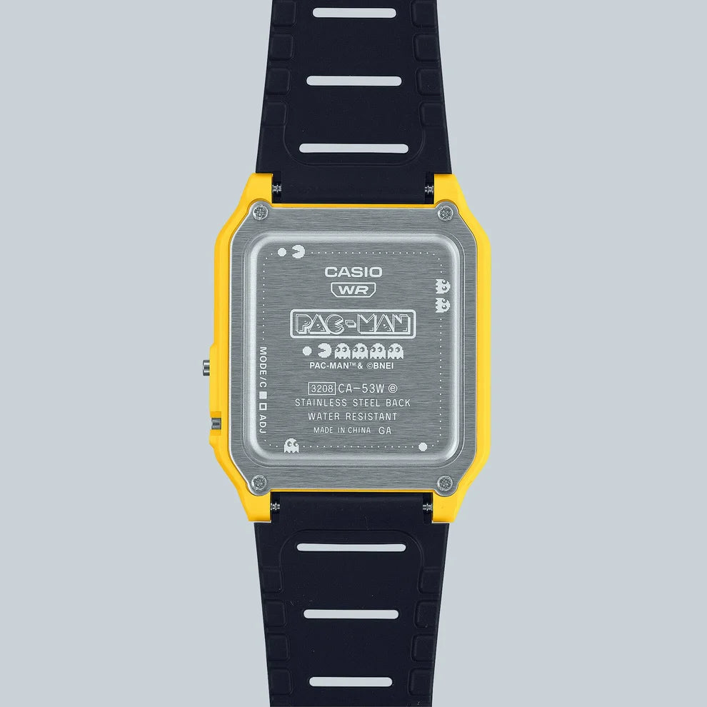 CASIO UNISEX PAC-MAN COLLABORATION MODEL CA-53WPC-1BDR
