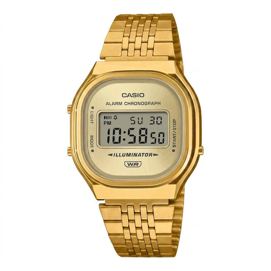 CASIO Vintage Unisex Gold Digital Watch A140WEG-9ADF