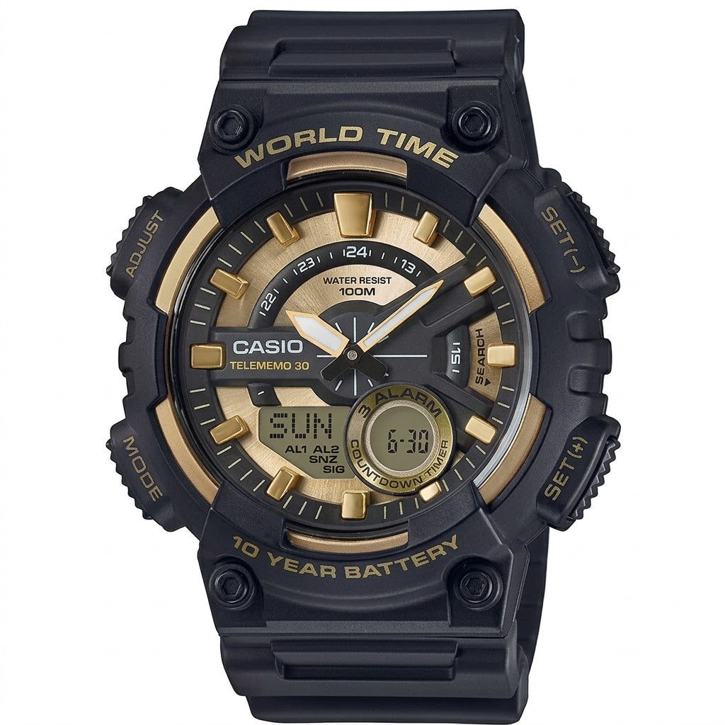 CASIO Analog-Digital Men Watch AEQ-110BW-9AVDF