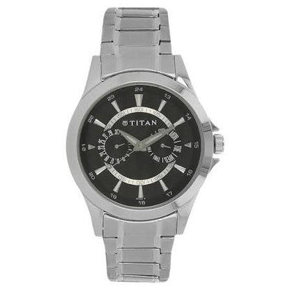 Titan Quartz Analog Display and Stainless Steel 9323SM02