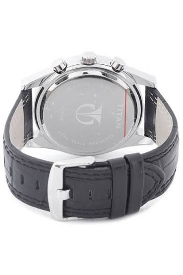 Titan Silver Dial Chronograph Watch for Men 9322SL02