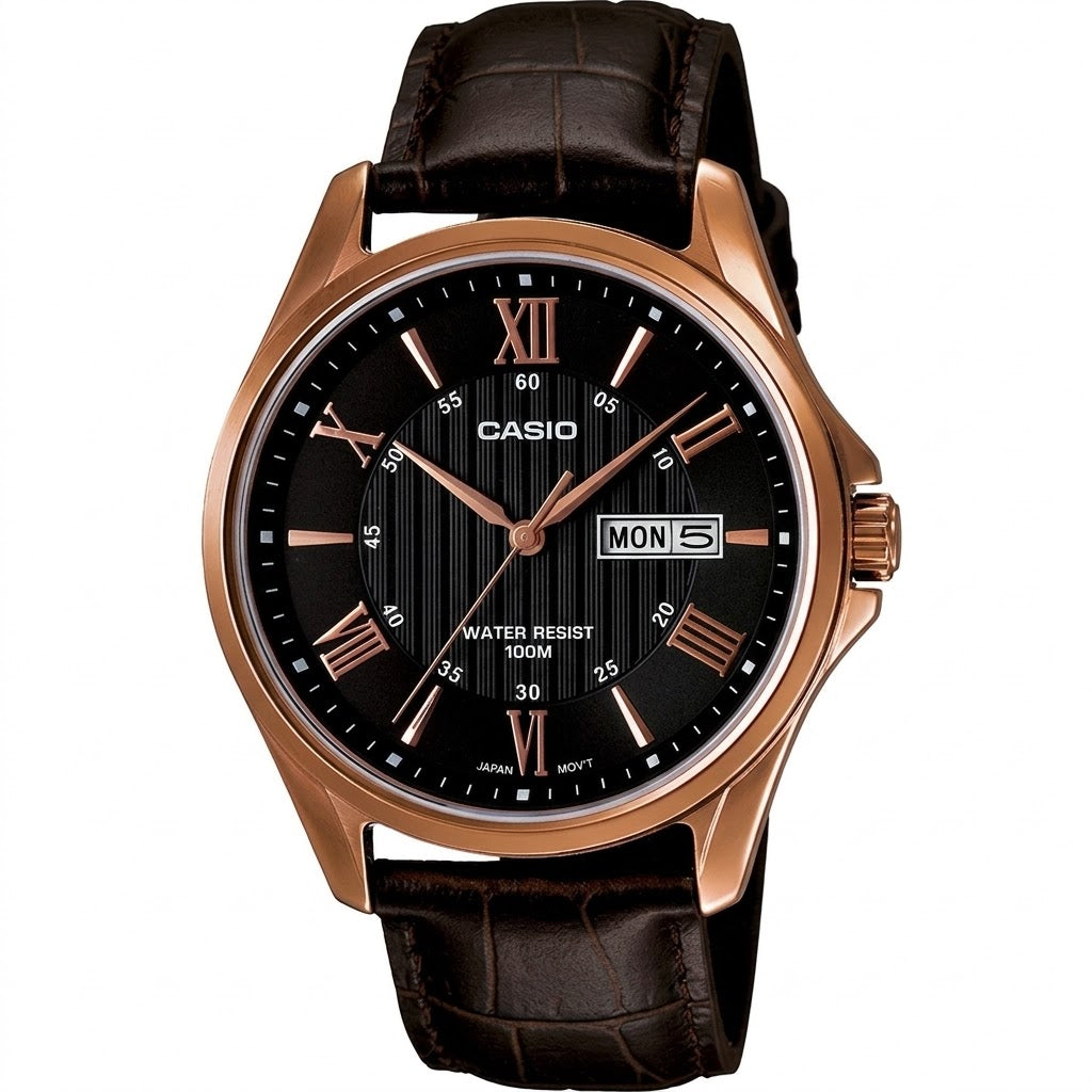CASIO ANALOG MENS WATCH MTP-1384L-1AVDF